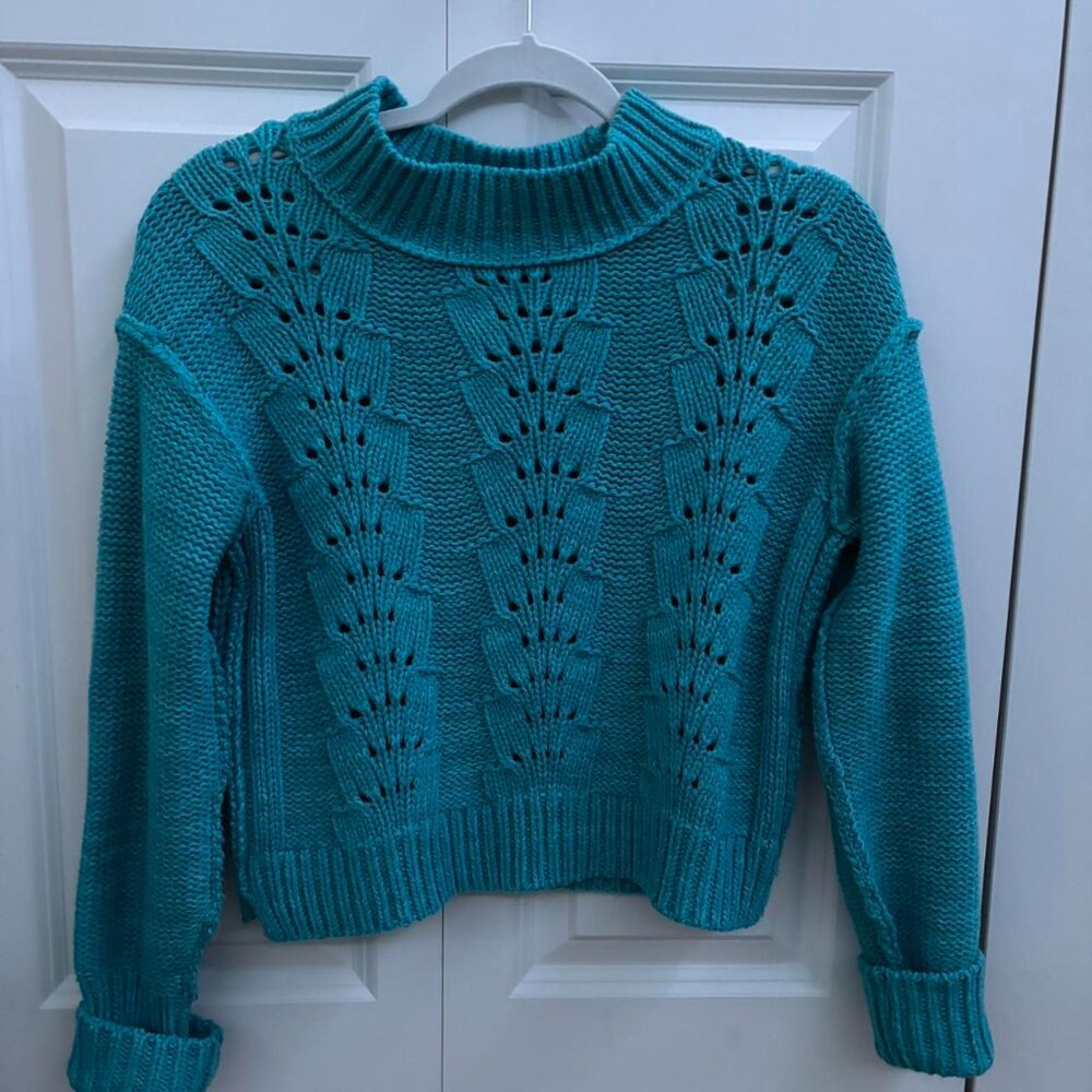 Free People Women's Blue Jumper